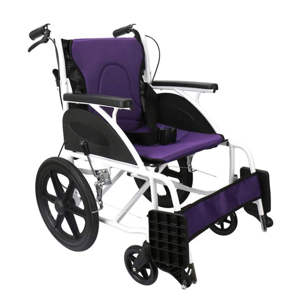 PNAJFUEL Wheelchair with Breathable Mesh and Foam Seat