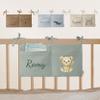 Personalized Baby Crib Storage Bag, 100% Cotton Muslin view 1