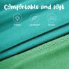 Sahunfri 2-Pack Fleece Dog Sweaters for Small Cats and Dogs with Leash, Aqua + Green, S view 2