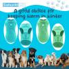 Sahunfri 2-Pack Fleece Dog Sweaters for Small Cats and Dogs with Leash, Aqua + Green, S view 4