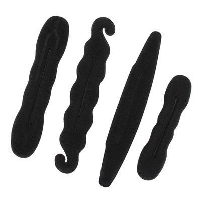 AUTSUPPL 4-Piece Hair Bun Sponge Donut Maker, Small and Large, Hair Styling Tool for Ponytails, Non-Toxic, for Ballet and Everyday Use