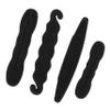 AUTSUPPL 4-Piece Hair Bun Sponge Donut Maker, Small and Large, Hair Styling Tool for Ponytails, Non-Toxic, for Ballet and Everyday Use view 1
