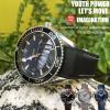 QTYQWC 21/22 mm Rubber Nylon Watch Band, 19/20 mm for Omega Planet Ocean Seamaster 300 view 2