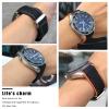 QTYQWC 21/22 mm Rubber Nylon Watch Band, 19/20 mm for Omega Planet Ocean Seamaster 300 view 3