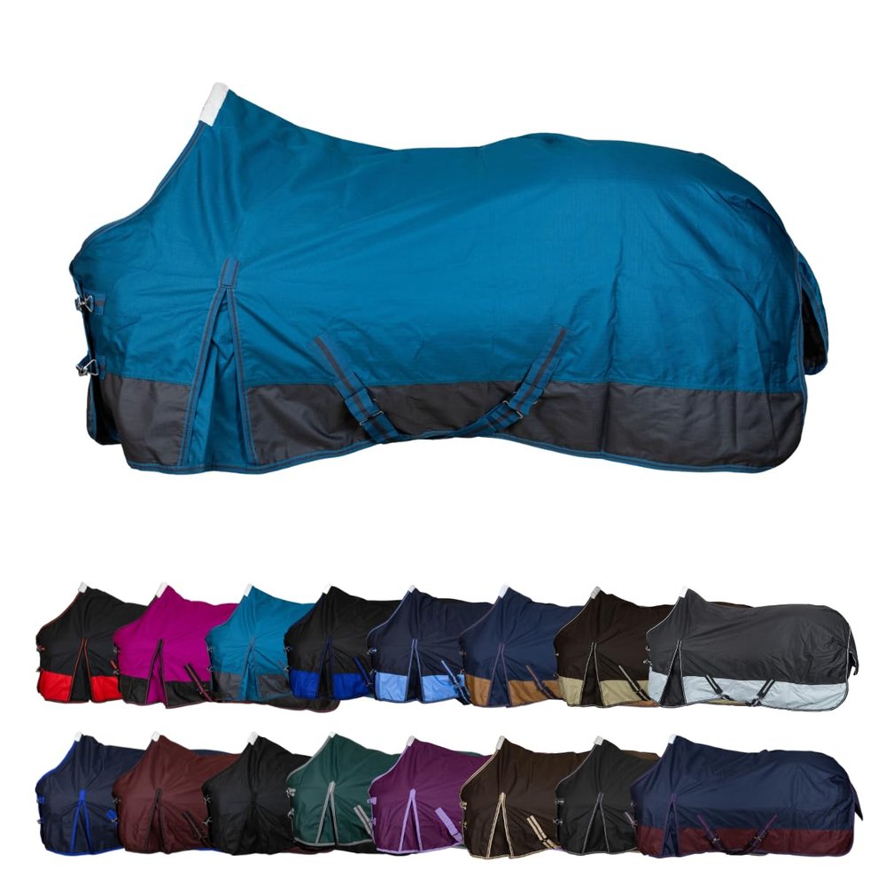 RL24 Basicline 600D Winter Turnout Blanket, Petrol/Graphite, 105 cm (300 g)