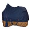 RL24 Basicline 600D 200g Winter Turnout Blanket, Navy/Brown, 125 cm view 2