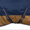 RL24 Basicline 600D 200g Winter Turnout Blanket, Navy/Brown, 125 cm view 3