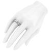 QTYQWC Sterling Silver Infinity Twist Engagement Ring with Simulated 1.0 ct Diamond or Genuine Moissanite view 2