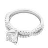 QTYQWC Sterling Silver Infinity Twist Engagement Ring with Simulated 1.0 ct Diamond or Genuine Moissanite view 3