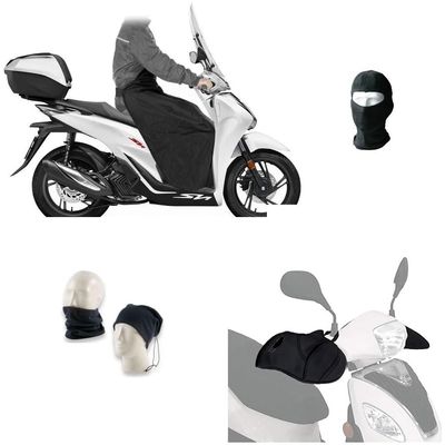 Garelli Panther 150-Compatible Leg Cover, Padded Thermal Blanket and Neoprene Hand Guards