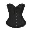 Women's Corset Corsage, Elegant V-Neck, Plus Size, Lace-Up Adjustable Bustier, Full-Bust Vampire Costume Corset view 1