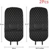 WENYINGLIHAI 2-Piece Backrest Protectors for Audi Q5 2017–2023, PU Leather Rear Seat Protector, Anti-Kick Mat Organizer, D/Black Red view 2