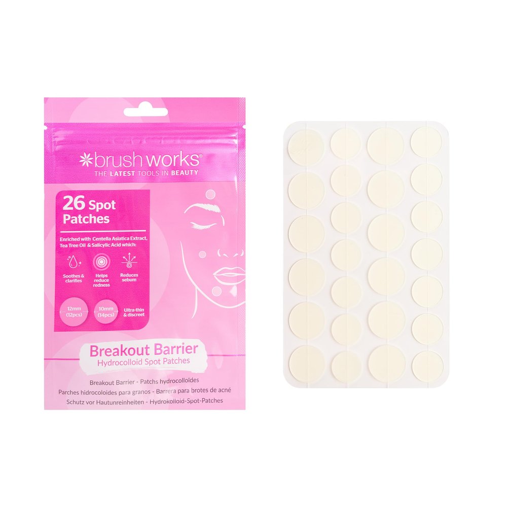 Brushworks Breakout Barrier Hydrocolloid Spot Patches - 26 Count