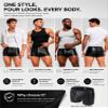 comeondear Men's Sexy PU Leather Boxer Briefs with Zipper, Black, M view 4