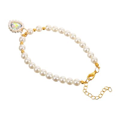 Toddmomy Adjustable Pet Collar with Colorful Beads
