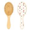 Cute Christmas Red Gnome Wooden Paddle Hair Brush for Fine Hair view 1