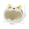 Yardwe Cat-Shaped Ceramic Hamster Summer House, Random Style view 2