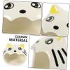 Yardwe Cat-Shaped Ceramic Hamster Summer House, Random Style view 4
