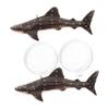 BUGUUYO 2-Piece Floating Shark Decoration for Aquariums view 1