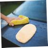 CHILDWEET Yellow Imitation Lambswool Car Wash Mitt for Stain Removal, Lightweight, for Professional Car Care and Gentle Cleaning view 3