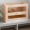 Homgoday Hamster Cage 60 x 35.5 x 42 cm, Solid Spruce Wood, Pet Enclosure for Chickens and Rabbits view 2