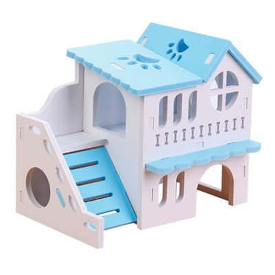 Happyyami Double-Story Hamster House Toy for Small Pets