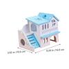 Happyyami Double-Story Hamster House Toy for Small Pets view 2
