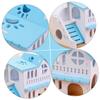 Happyyami Double-Story Hamster House Toy for Small Pets view 3