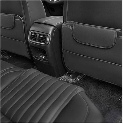 GHUYGTT Rear Seat Kick Mats for BMW X5/X6 F15/F16 2014–2019, 2-Piece, Black