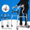 sjdoPulse Folding Adjustable 4-Wheel Rollator for Seniors and Adults with Disabilities view 4