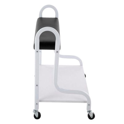 Portable Wheeled Footrest Stand for Beauty Salons | Rolling Storage Station for Hair Salons, Bathrooms and Foot Spas