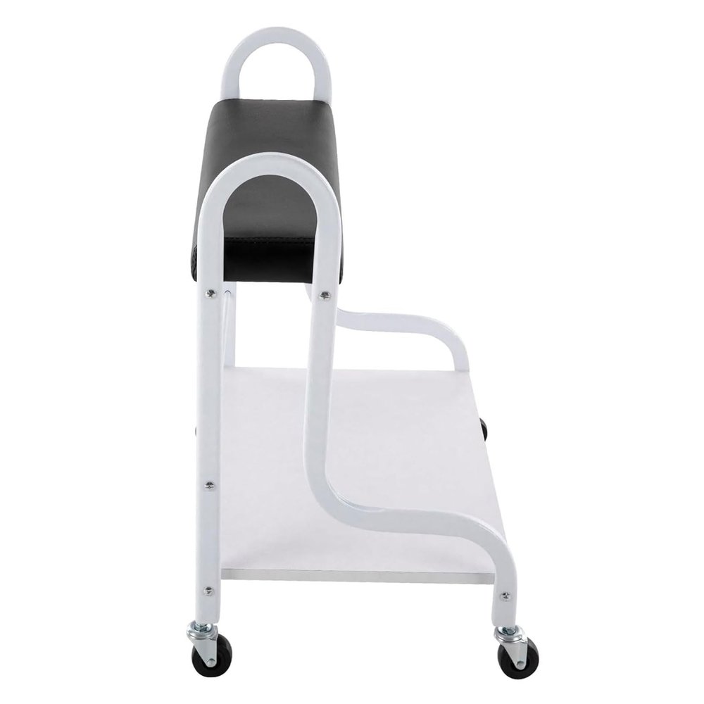 Portable Wheeled Footrest Stand for Beauty Salons | Rolling Storage Station for Hair Salons, Bathrooms and Foot Spas