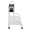 Portable Wheeled Footrest Stand for Beauty Salons | Rolling Storage Station for Hair Salons, Bathrooms and Foot Spas view 1