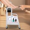 Portable Wheeled Footrest Stand for Beauty Salons | Rolling Storage Station for Hair Salons, Bathrooms and Foot Spas view 4