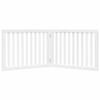 Homgoday Foldable Dog Gate with 2 White Panels, 160 cm, Poplar Wood, 352248 view 4