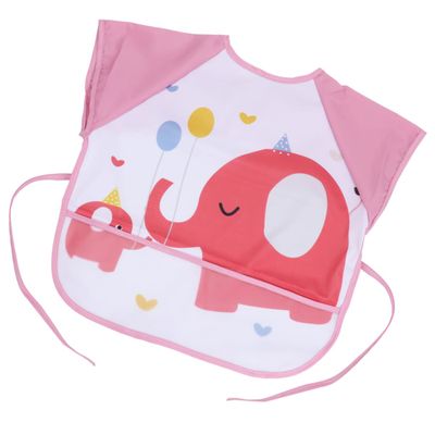 ifundom 1-Piece Girls' Waterproof Sleeveless Apron with Elephant Pattern
