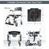 Patient Transfer Chair with Potty and Cushion, Portable Aid for Older Adults, 180° Split Seat, Shower Chair and Bedside Commode Lift view 2
