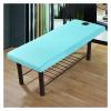 Washable Massage Table Cover, 1PC Soft Fitted Sheet with Face Breathing Hole, Blue view 2