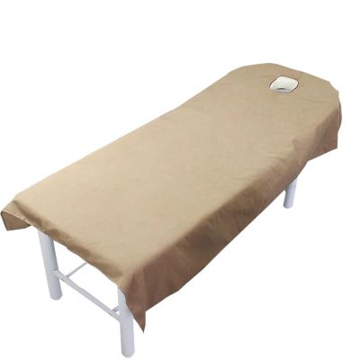 Washable Soft SPA Massage Table Sheet with Face Hole, Color 8