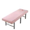 Washable Massage Table Fitted Sheet with Face Hole, Thick Pink, 60 x 185 cm view 1