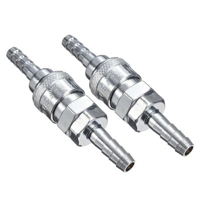Pneumatic Straight Connector, 2 Pieces, 8(20) mm, Steel Zinc Alloy