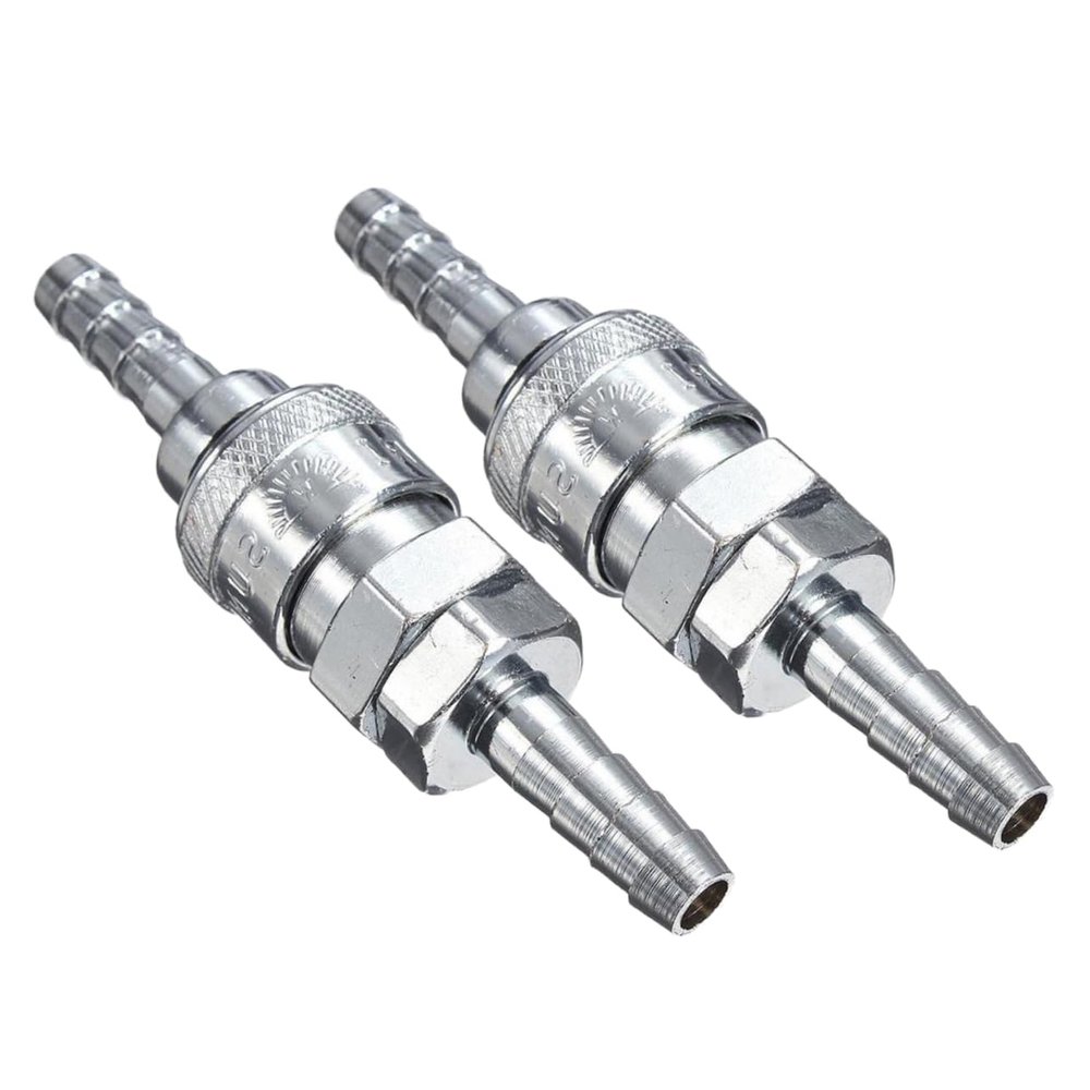 Pneumatic Straight Connector, 2 Pieces, 8(20) mm, Steel Zinc Alloy