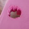 Washable Thickened Velvet Massage Table Fitted Sheet with Face Hole, Pink, 180–175 x 60 view 3