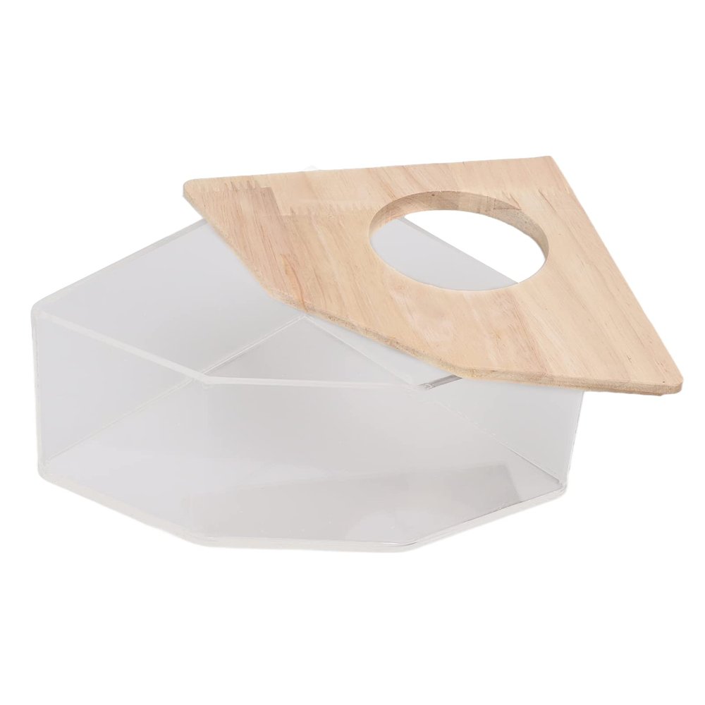 Yctze Acrylic Hamster Box with Fcherpilz for Small Pet Hamsters