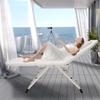 Generic Portable 3-Section Folding Massage Table with Pillow, White view 2