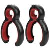 6-in-1 Multifunctional Stainless Steel Bottle Opener, Kitchen Tool for Home and Travel, Ergonomic Design, Black and Red view 4