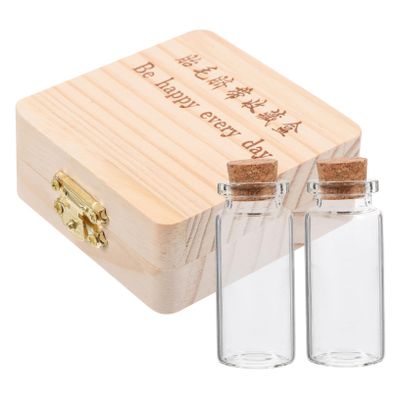 Baby Keepsake Box for Umbilical Cord and Lanugo Hair, 2 Pieces