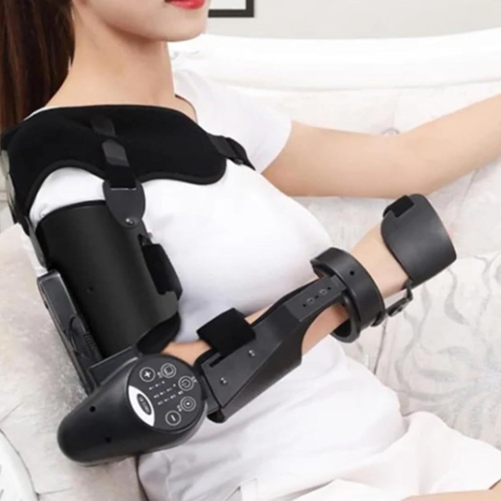 Electric Elbow Rehabilitation Device with Wireless Control, Right