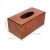 BUGUUYO Tissue Box, Smooth Surface, Burr-Free, Sturdy Rectangular Tabletop Box, 23 x 12 x 10 cm, for Hotels and Desks view 2