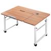 Height-Adjustable Overbed Table with Wheels view 1